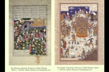 Pages from a manuscript of Firdawsi’s “Shanama”.