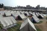 A tent village established by FOCUS to house those displaced by the torrential rains that struck Sindh in August 2010.