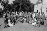 Mawlana Hazar Imam with Ismaili leaders from around the world on the occasion of his Silver Jubilee at a ceremony held at Aiglemont on 11 July 1982. 