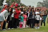 Spectators from Australia, New Zealand and Papua New Guinea cheer on a race at the National Ismaili Sports Tournament held in Sydney, Australia in April 2011.