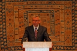 Professor Stephen J. Toope, President and Vice-Chancellor of the University of British Columbia, delivering the inaugural Ismaili Centre Lecture at the Ismaili Centre, Burnaby.