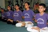 Yoga enthusiasts at the Karimabad Fitness Centre.