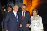 Mawlana Hazar Imam arrives, together with Portuguese President Anibal Cavaco Silva and his wife, Maria Alves da Silva, at the Castle of São Jorge, venue of the 2013 Aga Khan Award for Architecture ceremony.