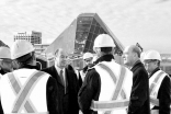 Mawlana Hazar Imam and Prince Amyn visit the site of the Aga Khan Museum, the Ismaili Centre, Toronto and their Park. The development has been described by the local media as a “crown jewel” for the Don Mills neighborhood where it is situated.