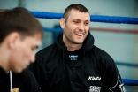 Odilbekov awaits the start of a contest in Buryatia, Russia.