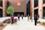 I-CERV volunteers dropping off donations from the COVID-19 Recovery Food Drive at the Atlanta Community Food Bank.