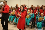 Seniors in Atlanta’s Matki Band performing at the Diamond Jubilee Opening Ceremonies on July 11, 2017.