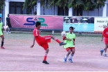 Fine form being displayed at a soccer match between Dar es Salaam and Morogoro. 