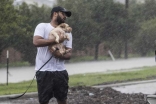 Volunteers ventured out into stormy conditions to provide assistance in flood affected areas