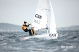 Emil and Nikhil sailing at the 2023 World Championships, Brazil