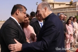 President of the Ismaili Council for Pakistan Hafiz Sherali bids farewell to Mawlana Hazar Imam at Karachi Airport