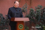 Mawlana Hazar Imam speaking at the inauguration of the CIME’s facility.