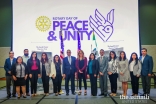 Members of the Jamat with Jill Savitt, CEO of the National Center for Civil and Human Rights at the Rotary Club’s International Day of Peace summit.