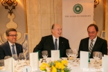 Mawlana Hazar Imam attended an event to celebrate the Aga Khan University's partnerships in Portugal, at which Mr Carlos Moedas, the European Commissioner for Research, Science and Innovation (left), delivered the keynote address.