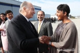 Atlanta Mayor Keisha Lance Bottoms bids farewell to Mawlana Hazar Imam as he departs Atlanta.