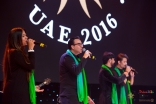 Members of the Mazij AlMusiqaa Ensemble perform at the Closing Ceremony of the 2016 Jubilee Games. Asif Bhalesha