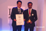 IDA Award Ceremony Picture -   Dr Iqbal Sama, Head- Special Projects and Gujarat Office & Mr Giridhar Reddy, Principal – Aga Khan School, Mundra receiving the award at Bengaluru.