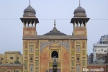 View to the main entrance past the central ablutions fountain in the courtyard.