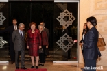 Vaira Vike-Freiberga, President of WLA-Club de Madrid, and Maria Elena Agüero, Secretary General of the WLA-Club de Madrid, are welcomed to the Ismaili Centre Lisbon by Nazim Ahmad, Diplomatic Representative of the Ismaili Imamat.