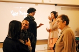 Visitors engage in discussion after the concert and screening at the Ismaili Jamatkhana and Center, Houston. Kristin Dotson