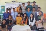 Participants of Coffee Connect with guest speakers Divanshu Kumar and Samyak Jain.