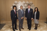 Ontario Minister Charles Sousa with leaders of the Ismaili Councils for Canada and Ontario at the Ismaili Centre, Toronto. Moez Visram