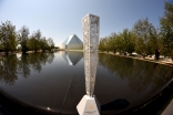 The Jubilee Games Fanous at the Aga Khan Park with the Ismaili Centre, Toronto visible in the distance. Akber Dewji