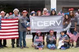 I-CERV volunteers participating in the July 4 parade in Los Angeles, California.