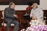 Mawlana Hazar Imam visits with the Honourable Narendra Modi, Prime Minister of India at Panchavati, the official Prime Ministerial residence. Government of India