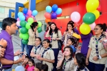 Aga Khan Scouts and Guides and volunteers from Oxygen Management Consultants prepare to spread smiles at the Rashid Hospital Trauma Center on the New Year&#039;s Eve. Habib Hussain