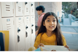  Shanessa Khawaja as Ameena, explaining her petition to  friends at school in the film.