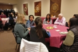 STEP students and youth from St. David’s Episcopal Church meeting at the Ismaili Jamatkhana, Glenview.