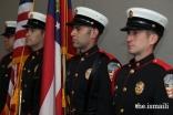 Gwinnett County Fire Honor Guard started the breakfast program with the presentation of colors.