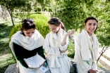 Students at the Aga Khan Higher Secondary School Hunza, Gilgit-Baltistan.