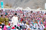 Mawlana Hazar Imam walks through the Jamat during the Darbar at Garamchashma, Lower Chitral 