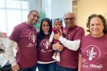 From left: Anwer Gillani’s son, Samir next to his wife Dr. Anisha Gillani, their grand daughter Elia,  Anwer and his wife Nasim.