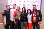 BC Ismailis pose for a photograph at a Vancouver pep rally ahead of the Canadian Ismaili Games to be held in Calgary between 31 July - 3 August 2015. Ismaili Council for BC