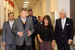 Mayor of Dallas, Mike Rawlings taking a tour of the Ismaili Jamatkhana, Plano facilities.