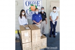 Boxes of masks that were donated to Orange County Emergency Management Services.