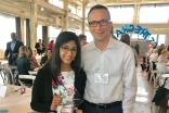 Sanya received the “2018 Be the Change award,” and is seen here with her school Principal,Mr. Sasha Kuznetsov.