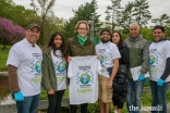 I-CERV Volunteers presenting Councilwoman Veronica Lurvey with a T-shirt commemorating Earth Day 2019.