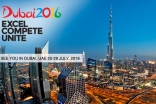 Dubai 2016. Excel - Compete - Unite. See you in Dubai, UAE 22-29 July 2016.