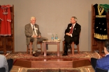 Lee Hilling, Chairman of the French Medical Institute for Children (FMIC) with Stephen Love, President of the Dallas-Fort Worth Hospital Council, at the Ismaili Jamatkhana, Plano.