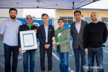 Assemblymember Alex Lee awards the Ismaili CIVIC Volunteers at the Unsung Heroes event on November 20, 2021.