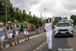 Leen Yaghi, a 17-year-old Ismaili residing in France, had the honour to carry the Olympic Flame in the city of Auxerre.