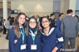 Anam Sherali (Center) with other volunteers in Houston