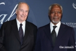 Mawlana Hazar Imam and the late Kofi Annan in New York, 18 October 2017.