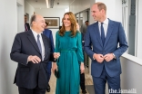 Mawlana Hazar Imam shares a light moment with Their Royal Highnesses the Duke and Duchess of Cambridge.