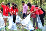 Volunteers clean parks as part of the Ismaili CIVIC 150 initiative in Mississauga.