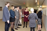 Visitors attend the Faith &amp; Place Exhibit at the Ismaili Centre, Toronto. Najeeb Sumrani